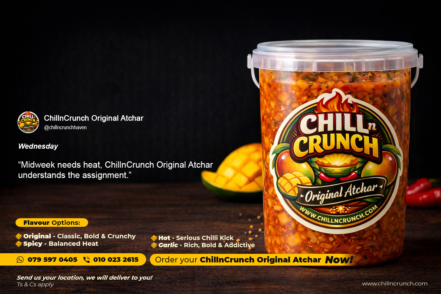 Wednesday quote - ChillnCrunch Original Atchar